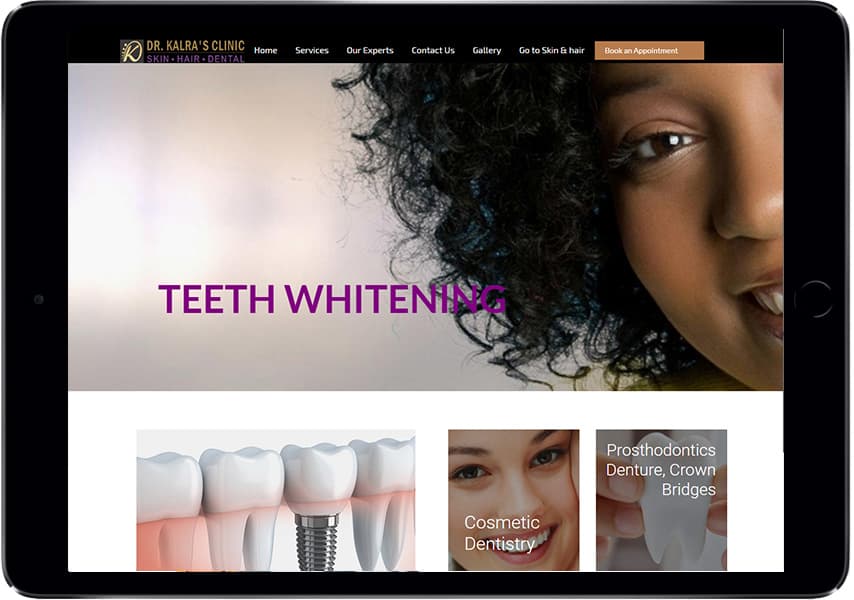 ipad-web-development-dental